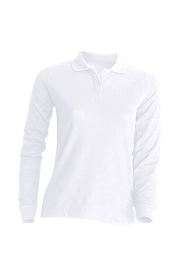 POLO REGULAR LADY LS ( JHK T-SHIRT ) bianco